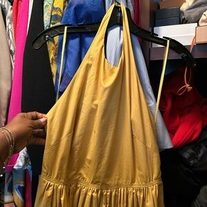 A.L.C. Mustard Eyelet Dress